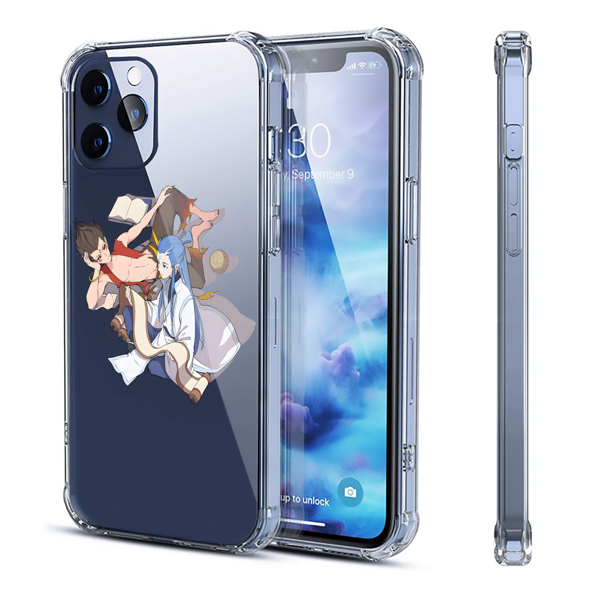 （画像用） Ne Zha 2 ナタ 魔童の大暴れ 【iPhone 12シリーズ対応】透明スマホケース（クリアソフトケース）